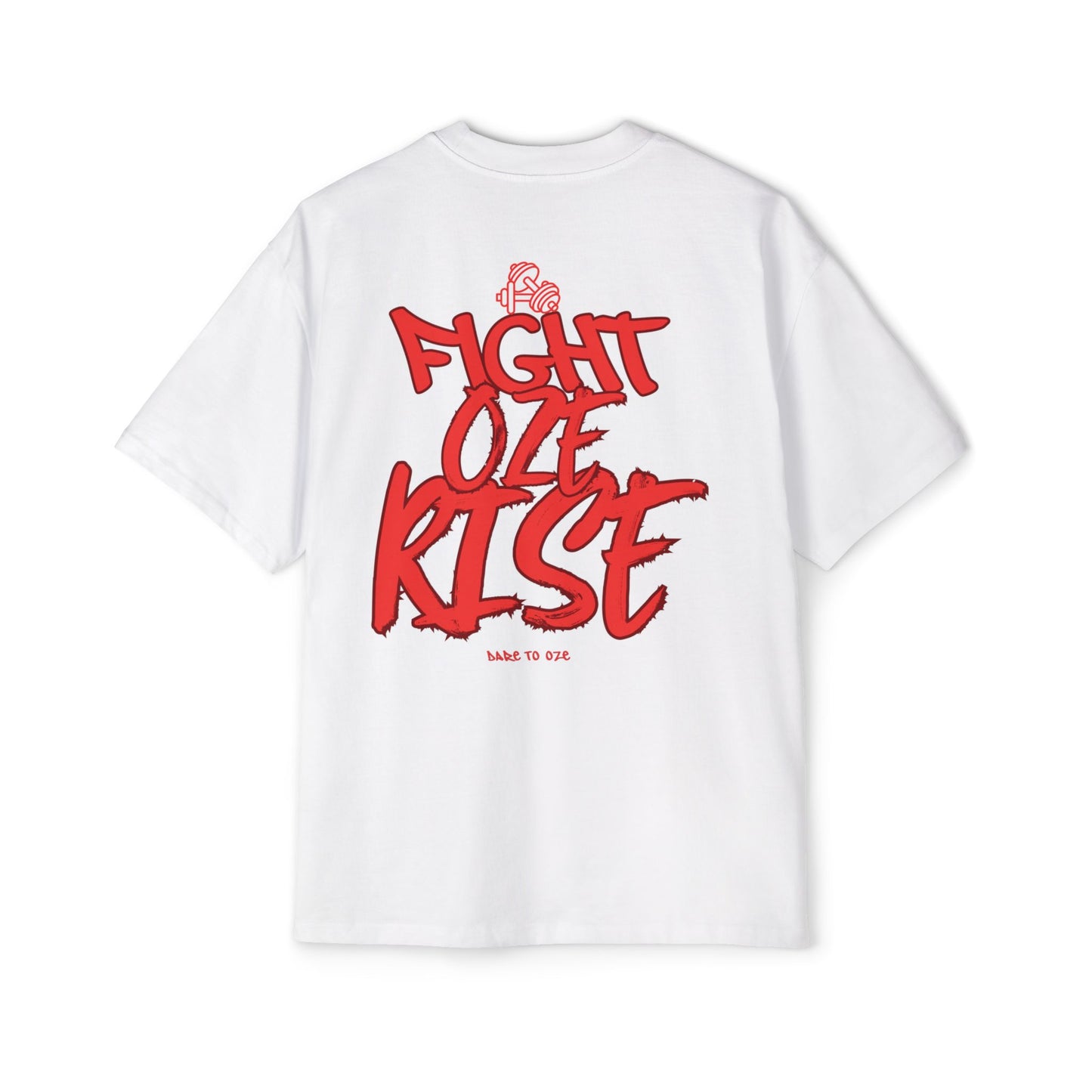 Men's Oversized Graphic Tee - Fight OZE KIZE, Streetwear, Casual Style, Gift for Him, Unisex Summer Top